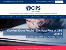 Tablet Screenshot of cips-training.com